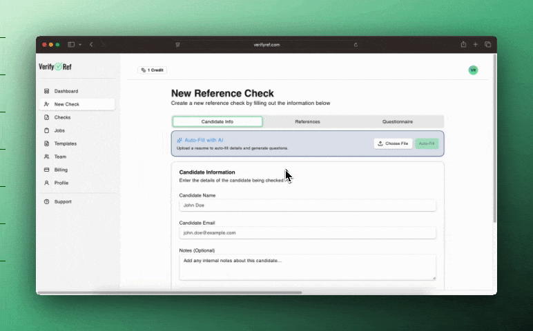 Create Questionnaire